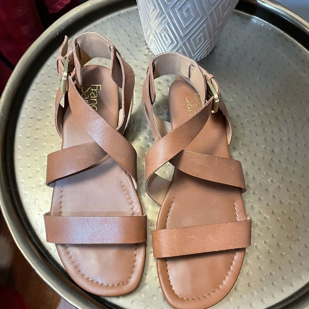 Franco Sarto Light Brown Strappy Sandals Size 7